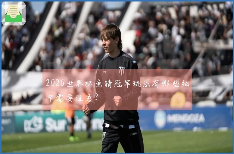 2026世界杯竞猜冠军玩法有哪些细节需要注意？