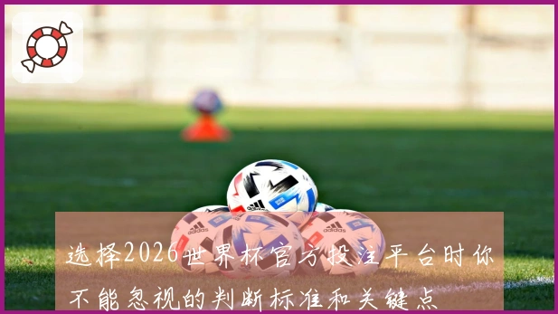 选择2026世界杯官方投注平台时你不能忽视的判断标准和关键点