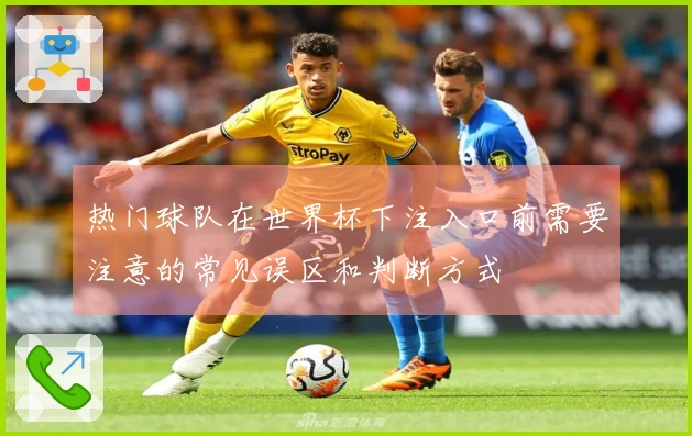 热门球队在世界杯下注入口前需要注意的常见误区和判断方式